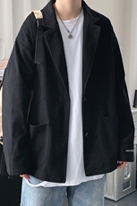 910A-J0518港风秋装新款纯色小清新百搭西装潮流外套，男装夹克，星座910A