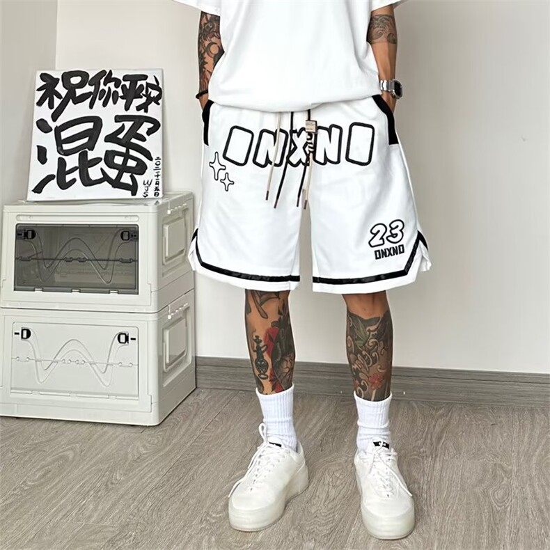 美式短裤男夏季高街潮牌痞帅篮球运动裤衩休闲P35,男装休闲裤,星座1116-2