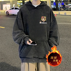 直播品质500克重磅美式做旧水洗卫衣SL1531-常规特P55加绒特P65，男装卫衣，电商A486