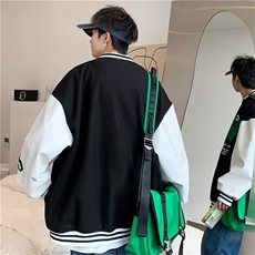 2025秋季棒球服男ins潮牌春秋美式时尚高街外套百搭情侣款夹克，男装夹克，星座1210-1