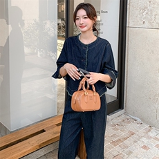 新品（现货）2025秋装时尚牛仔两件套8907—P145--K208，女装套装/套裙，2C253