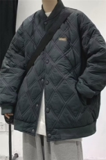 BOYUE帛跃冬季cityboy绣标菱形格棉服青少年男潮棒球棉衣m75p68，男装棉衣，电商D315