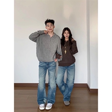 网图有货复古镂空破洞针织衫毛衣男女老钱风宽松上衣A853-P48，男装针织衫/毛衣，星座1505