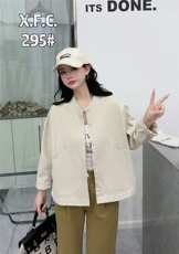 圆领水洗衬衫外套百搭简约时尚，女装衬衫，湘姗