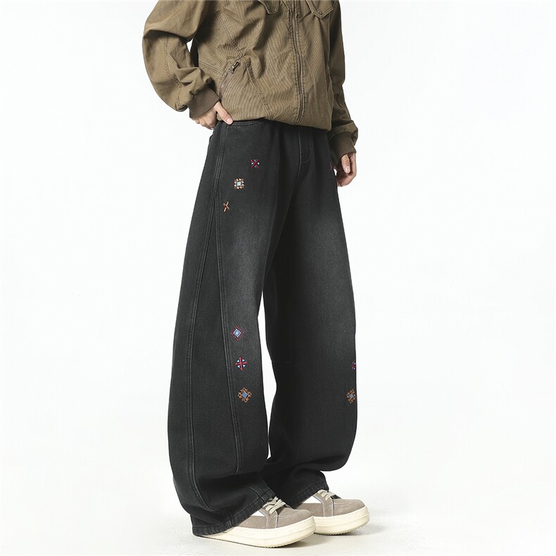 2026春装弯刀裤牛仔裤D309B-K226-P55，男装牛仔裤，电商D309B