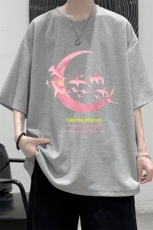 HT73209-P22华夫格t恤男短袖男大码五分袖大皂风，男装T恤，电商A040