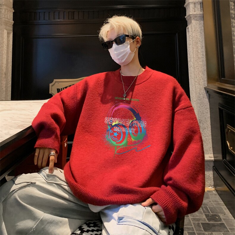 高质量！秋冬季半高领毛衣男加绒加厚线衣男针织衫男MY243-特p38,男装针织衫/毛衣,电商B367