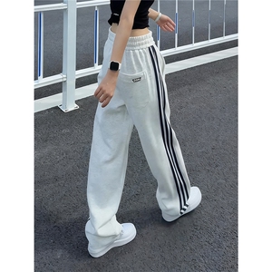 美式三条杠卫裤男秋季裤子直筒运动裤X529-P37图片