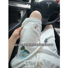 A23-特P25美式cleanfit小花刺绣裤子男款夏季，男装休闲裤，电商B369（原A024）