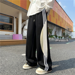 XZ616 秋季新款重磅华棉撞色织带拼接休闲长裤 TY1075 特P35控68图片