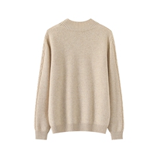 2025百搭时尚简约席边半高羊绒衫，女装羊绒衫，巾兮羊绒