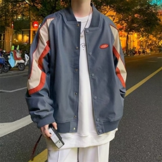 2023秋高街棒球服男ins潮牌嘻哈港风潮流学生休闲外套JK011-P60，男装夹克，星座308B-1