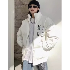 皮棉衣刺绣原版字母棉服棉衣冬季加厚男女宽松面包服外套M2916，男装棉衣，星座1116A（原606A-3）