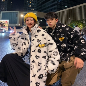 清仓万米面料补货羊羔毛绒外套夹克棉袄棉服棉衣男连帽P80立领P70图片