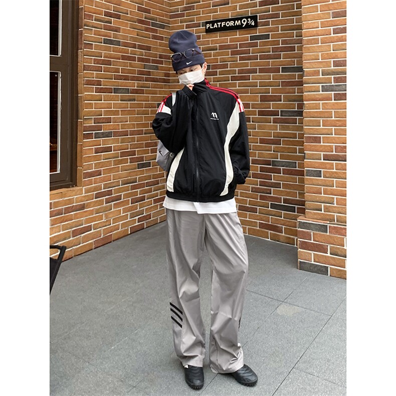 B221美式ins街头hiphop休闲情侣宽松运动裤子LK23117-P60控78,男装休闲裤,电商B221