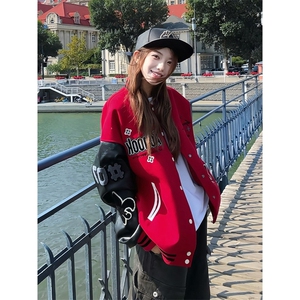 1506A/GA5070/P77高街痞帅夹克棒球服男女秋冬季图片