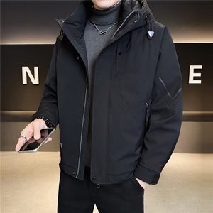 标50 男羽绒服连帽休闲外套 男休闲羽绒上衣 A329-YR2555-P205图片