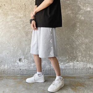 2021运动短裤宽松篮球印花五分裤休闲夏季阔腿中裤潮6128/图片