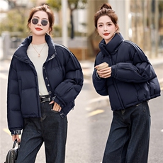 立领短款羽绒服女外套2025冬季新款小个子超好看加厚保暖外套女，女装羽绒服，沁沁公主