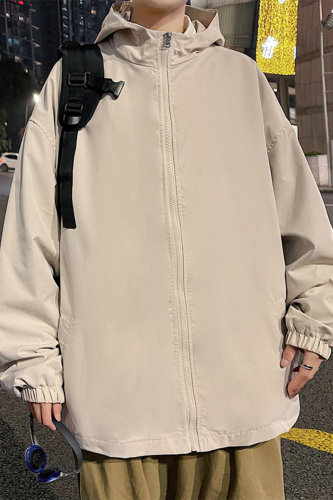 ！春秋新款港风休闲连帽夹克男宽松外套男装DJK200-P40,男装夹克,电商B371