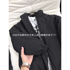 现货冬季美式休闲加厚雪山外套夹克立领纯色三防户外工装棉服，男装夹克，电商A486