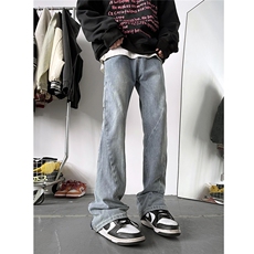现货~Cleanfit美式高街修身显瘦拉链牛仔裤5XZ502-K720-P65控88，男装牛仔裤，星座502