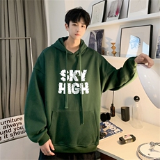 抖音品质秋季320G华棉男士连帽大码印花卫衣WYH2478-P45控68，男装卫衣，电商B370