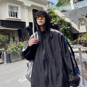 港风冰丝防晒衣薄款克莱因蓝外套户外休闲潮牌防晒服FS7765P38图片