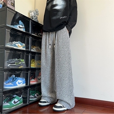 2025秋季斜条纹针织设计雪尼尔直筒休闲裤B315-K25315-特p35控68，男装休闲裤，电商B315