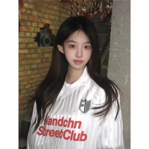 美式复古条纹冰感长袖T恤男女潮牌欧美街头cleanfit速干防晒外套图片