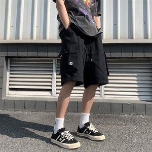 美式工装短裤男2024夏季设计感抽绳休闲中裤潮牌五分裤 K6051-P26图片