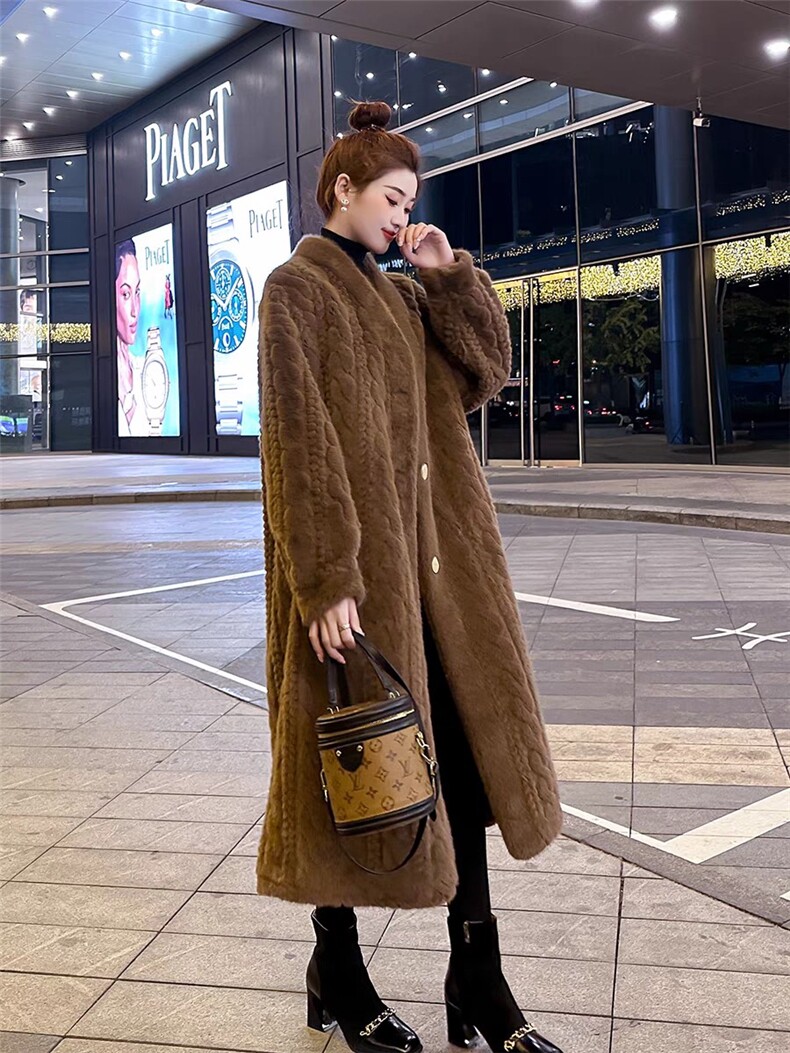 2025年秋季时尚百搭通勤简约休闲开衫麻花大衣，女装毛呢外套，牛米欧羽绒服工厂店