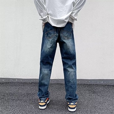 美式牛仔裤男春秋新款休闲直筒裤XB17P42，男装牛仔裤，星座1116-2