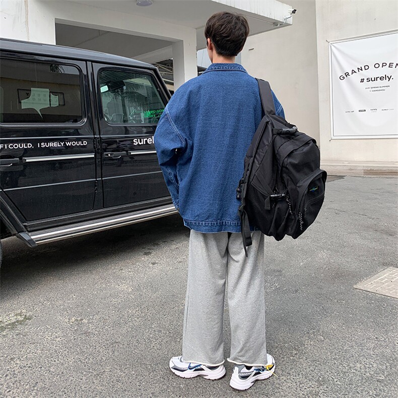 秋季牛仔夹克宽松外套个性百搭牛仔衣男JK52-P60,男装夹克,电商D202