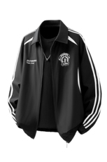 美式学院风刺绣设计大码M-5XL立体白底棒球服夹克JK78073P79控128，男装夹克，星座227-7