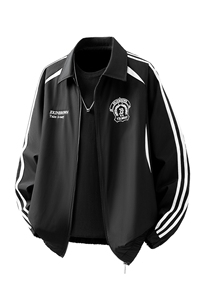 美式学院风刺绣设计大码M-5XL立体白底棒球服夹克JK78073P79控128图片