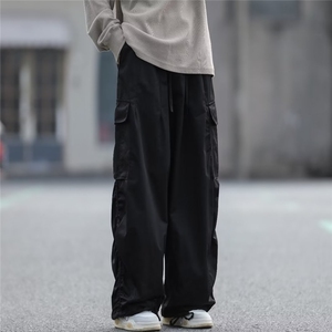 工装裤男港风长裤束脚高街帅气2024春季季新款ins长裤K4732-P49图片