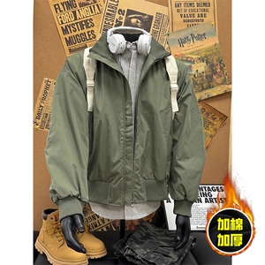 1506-1/JJM-D51/P74冬季立领飞行夹克廓形高街棒球服加棉加厚外套图片