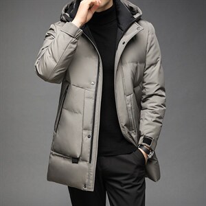 QLM-F860冬季男士羽绒服保暖外套修身潮流帅气P323图片