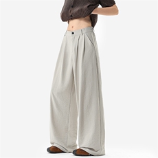 无影墙A2403P38控68-老钱风双褶阔腿西裤男夏季垂感百搭休闲裤子，男装西裤，电商B241