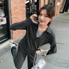 2024秋季针织棉吊带+上衣套裤P140K180，女装套装/套裙，慧峰