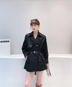 现货区…金属扣质感中长款风衣 质感绝绝子 补单款图片