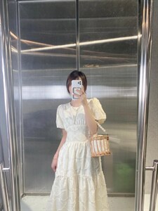 【DAVIDA】韩版设计款菱格连衣裙图片