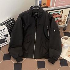 简约工装春秋男士休闲百搭棒球领飞行员夹克外套潮2052P66，男装夹克，星座410-2