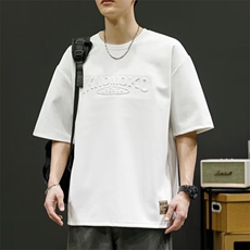 大肚子短袖男士夏季2025新款宽松加肥加大码半袖t恤衣服胖子男装，男装T恤，电商B212（原钱塘6029）
