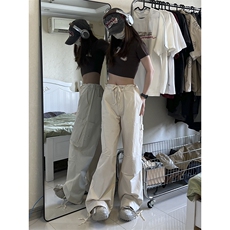 B221美式ins街头hiphop宽松工装休闲裤子LK23122-P65控88，男装休闲裤，电商B221