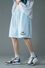 HD74204-P22华夫格短裤男大码宽松五分裤男直筒中裤，男装休闲裤，电商A040