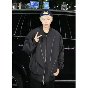 立领棒球服飞行员加厚棉衣外套男冬季机能风宽松vibe棉服 JW172图片