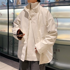 皮棉袄男外套大码港风夹克加厚宽松日系棉衣1016-1W34P95K135，男装夹克，星座1016-1（原电商B408-1）