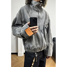 网络图现货复古倒装牛仔外套男夹克春秋重工上衣RS23-P100，男装夹克，星座1005-4